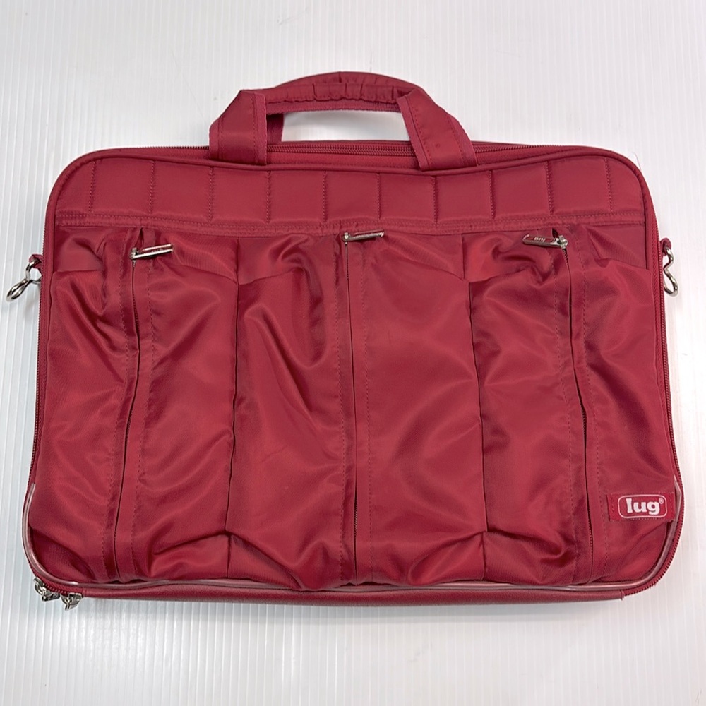 Lug Flatbed Slim Laptop Travel Bag - Red